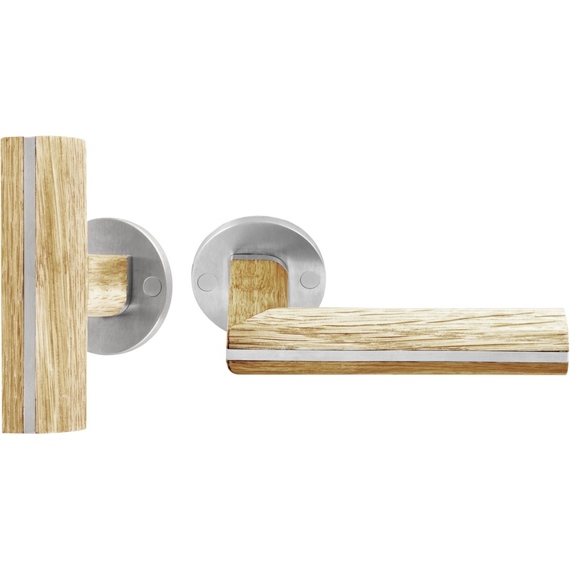 Deurkruk Rvs/Eiken - TWO PBLT22/50