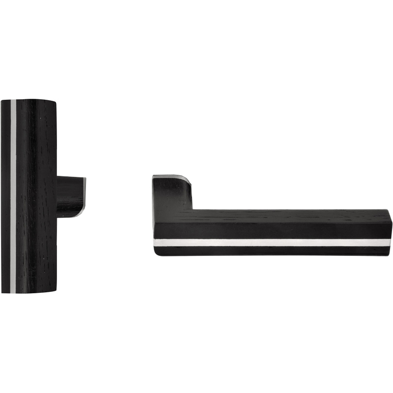 Deurkruk Rvs/Eiken Zwart - TWO PBLT22-ZR