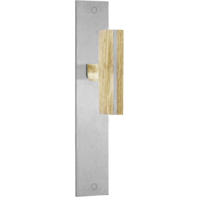 Deurkruk Rvs/Eiken - TWO PBT22P236 BLIND