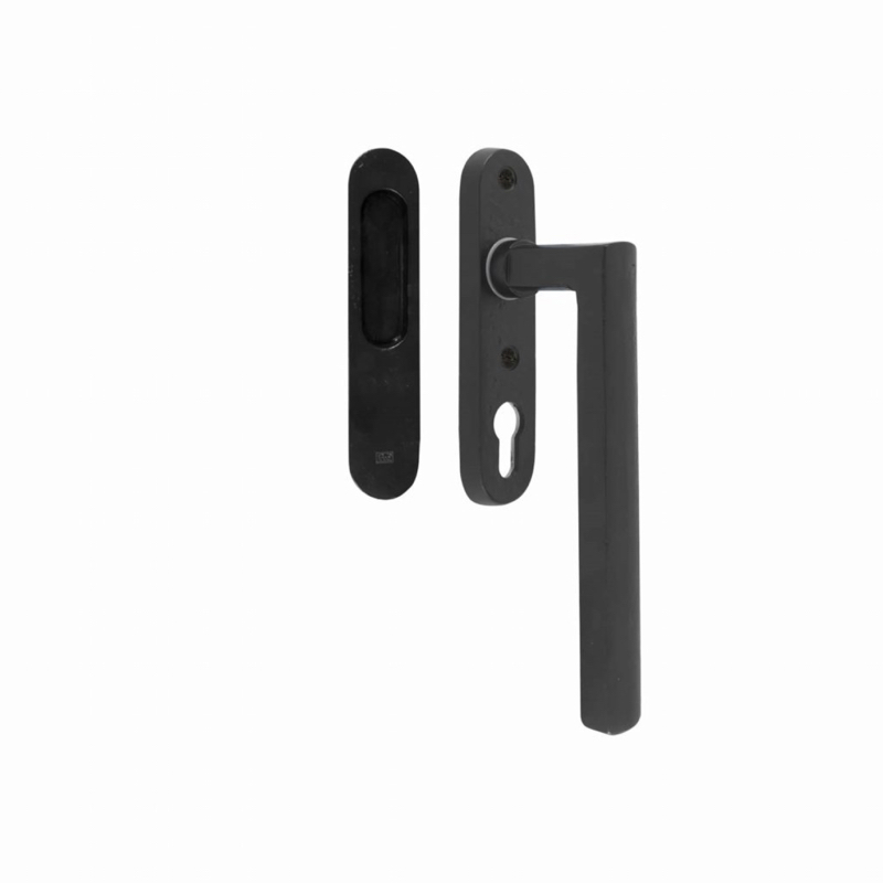 Hefschuifdeurbeslag Veroud.IJzer Zwart - PURE PSLD PZ