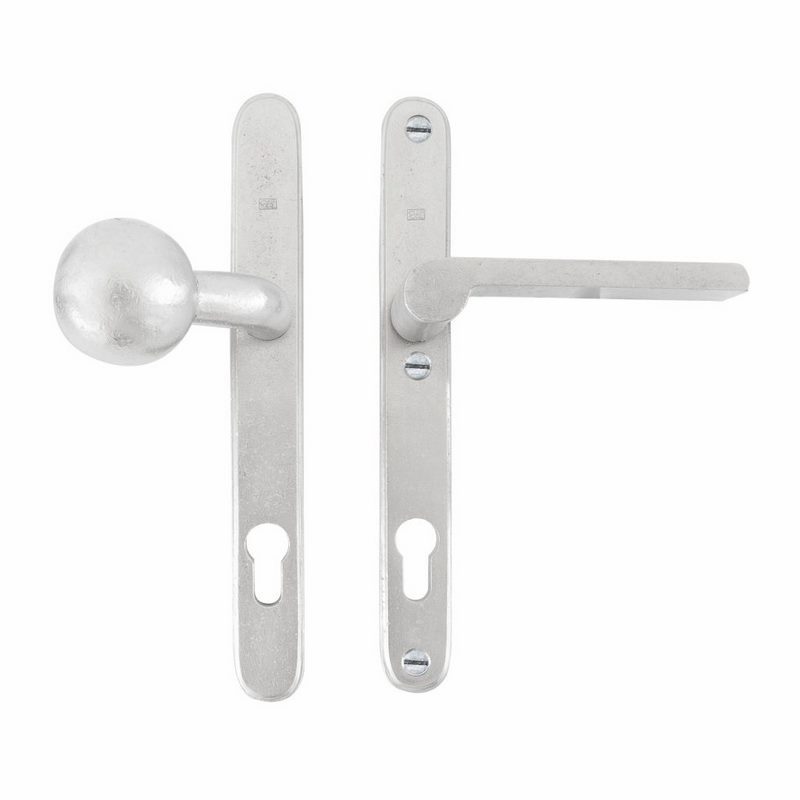 Voordeursmalgarnituur Mat Wit Brons - PURE TOP+PH1928 RW PC92MM