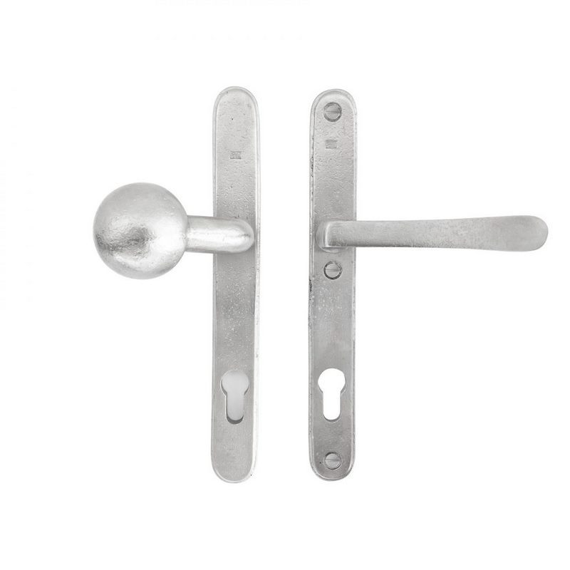 Voordeursmalgarnituur Mat Wit Brons - PURE TOP+PHXL PC72MM