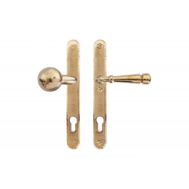 Voordeursmalgarnituur Ruw Bronsgepolijst - PURE TOP+PH1830 PC72MM