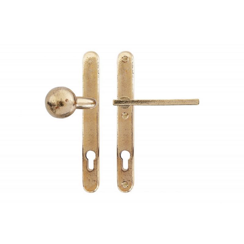 Voordeursmalgarnituur Ruw Bronsgepolijst - PURE TOP+PH2017 PC92MM