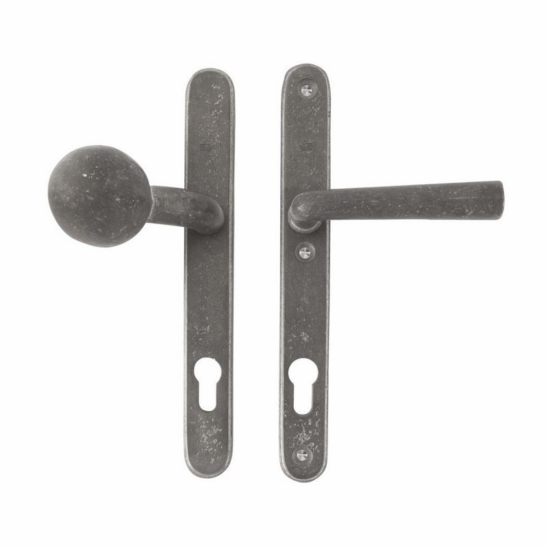 Voordeursmalgarnituur Ruw Metaal - PURE TOP+PH1925+ PC72MM