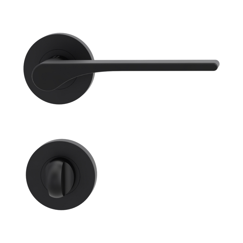 Deurkrukgarnituur Grafietzwart Griffwerk - S2T LEAF LIGHT TOILET