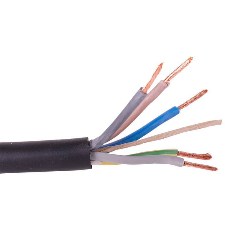 mantelleiding zwart neopreen