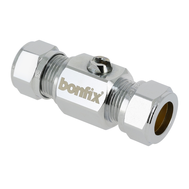 Knel Kogelkraan Chroom - 12MM