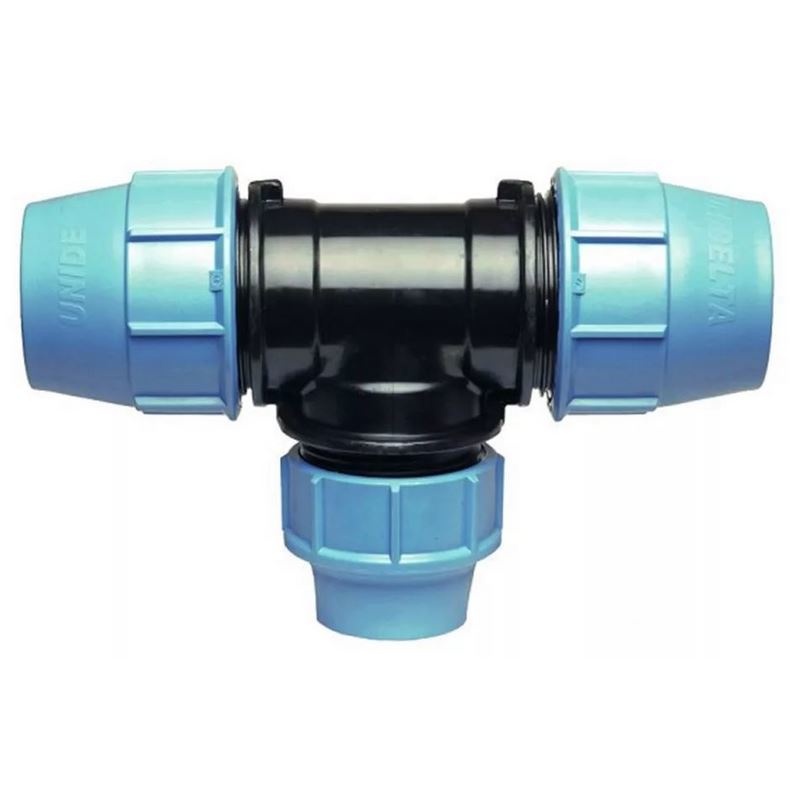 T-Verloopkoppeling Tyleen Unidelta - 25X20X25MM ZWART/BLAUW