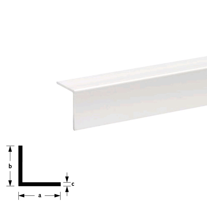 Hoekprofiel Kunststof Wit - 15X15X2.0MM 2600MM