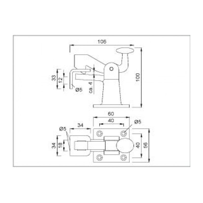 deurvastzetter gegoten kws-3