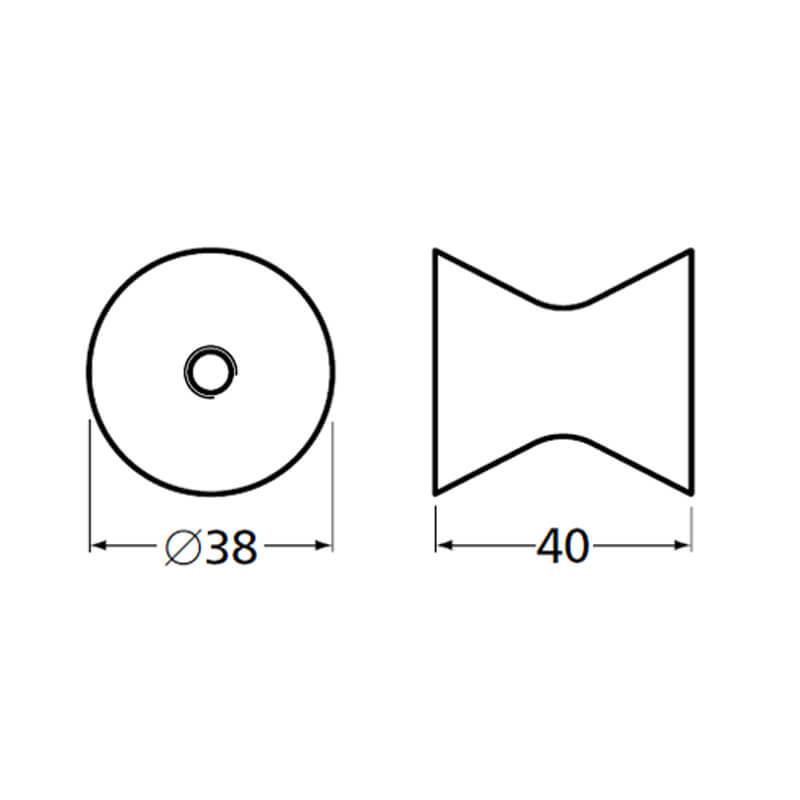 afstandhouder aluminium f1 mat hermeta-4