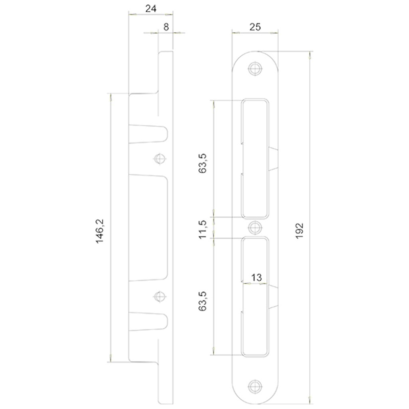 sluitkom zamac nemef/oxloc-3