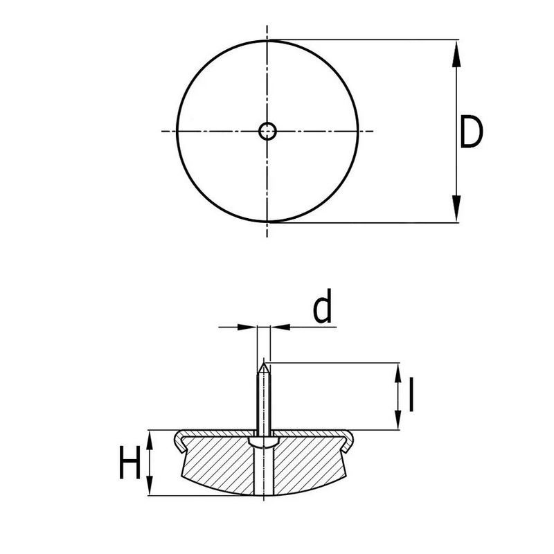 glijnagel vernikkeld met vilt-4