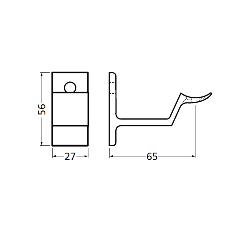 leuninghouder aluminium f1 oxloc-3