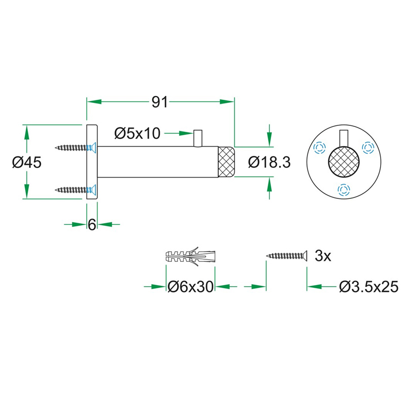 deurbuffer rvs a2 oxloc-3