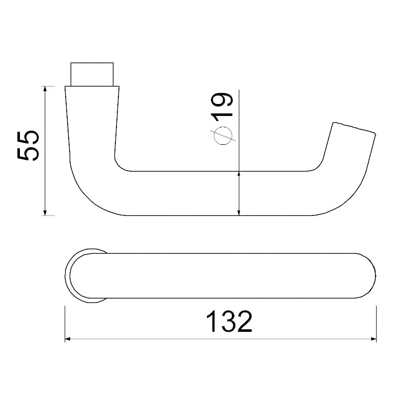 deurkruk aluminium f1 oxloc-5