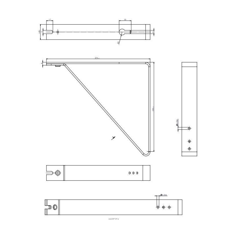 deuropvangbeugel haaks rvs a2-4