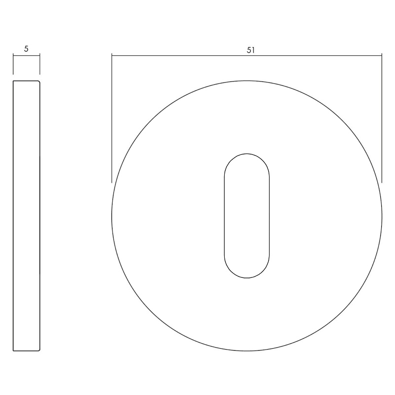 sleutelgatrozet nikkel mat titaan pvd-3