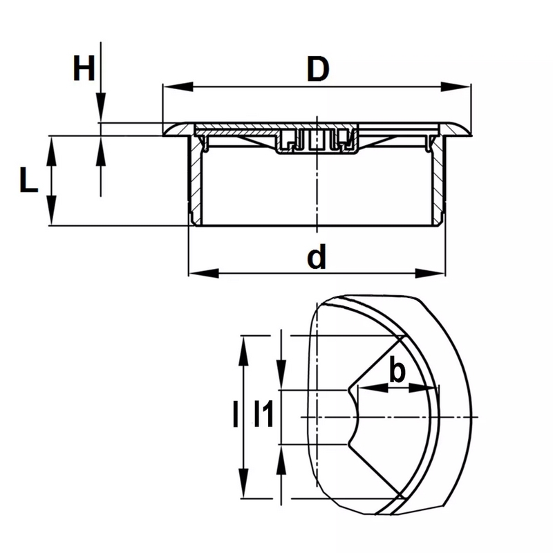 kabeldoorvoer kunststof wit-5