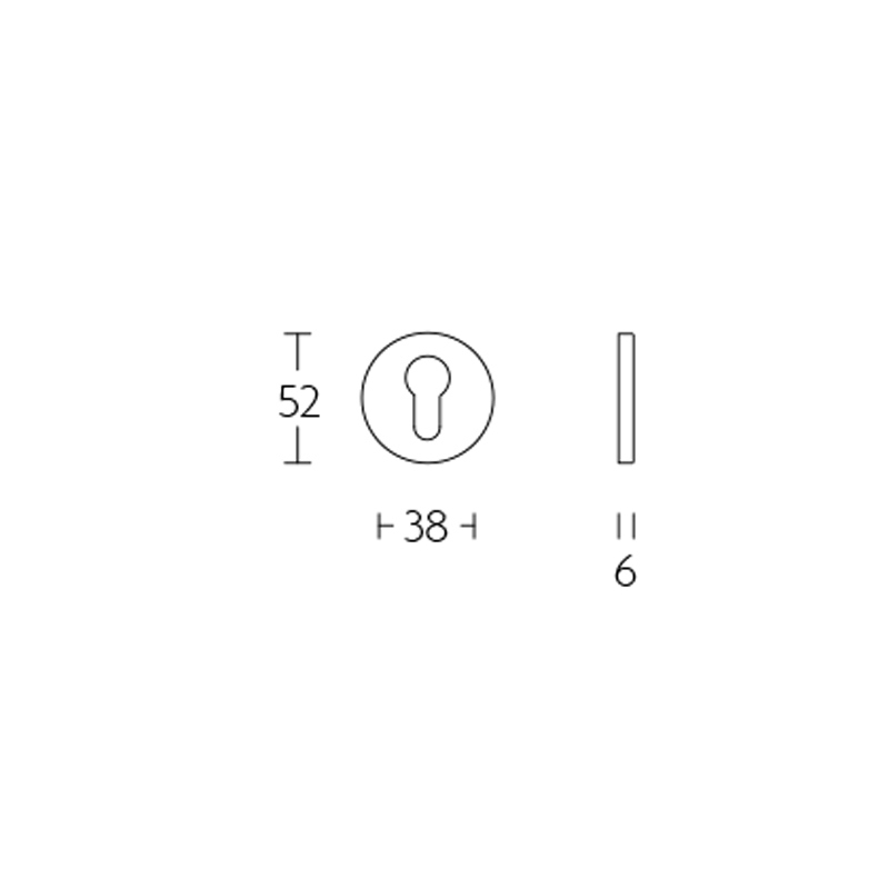 profielcilinderrozet brons-3