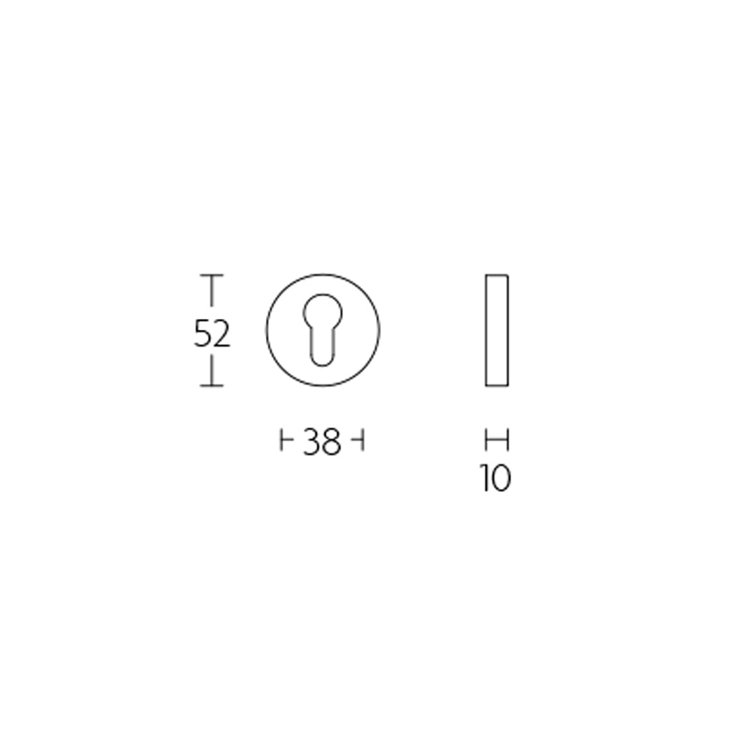 profielcilinderrozet mat zwart-3