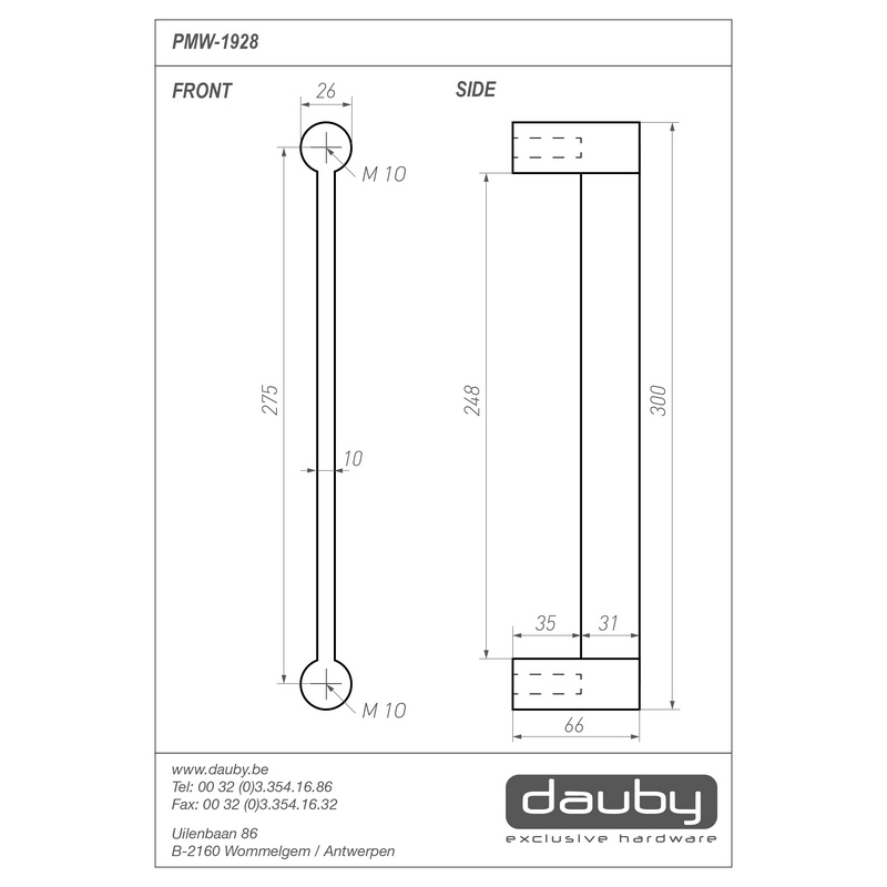 deurgreep mat wit brons-3
