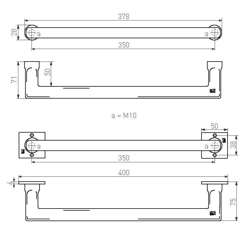 deurgreep ruw brons gepolijst-3