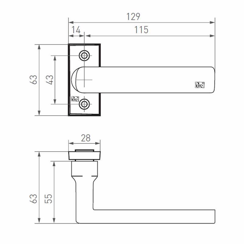 deurkruk ruw brons gepolijst-3
