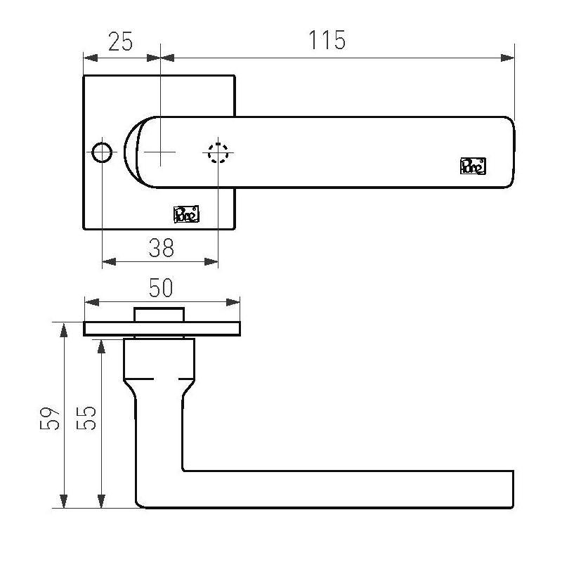 deurkruk ruw metaal-3