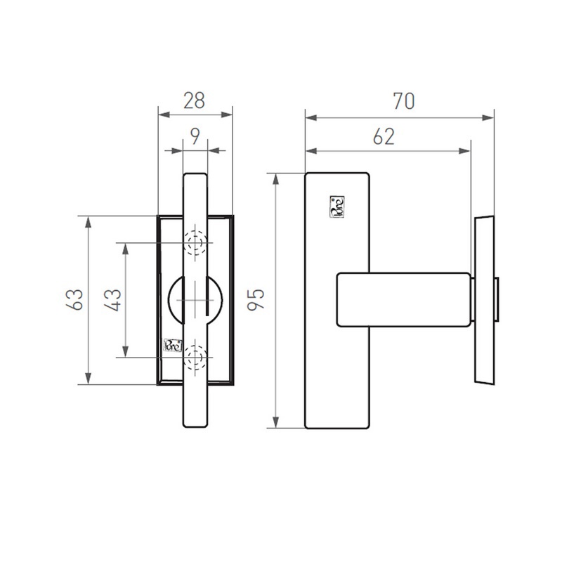 deurkruk ruw metaal-3