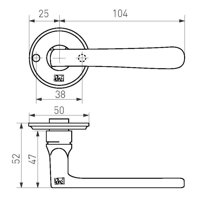 deurkruk mat wit brons-3