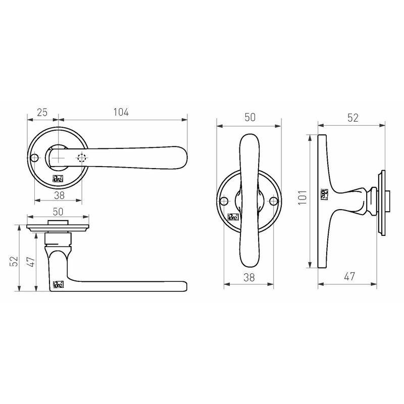 deurkruk ruw metaal-3