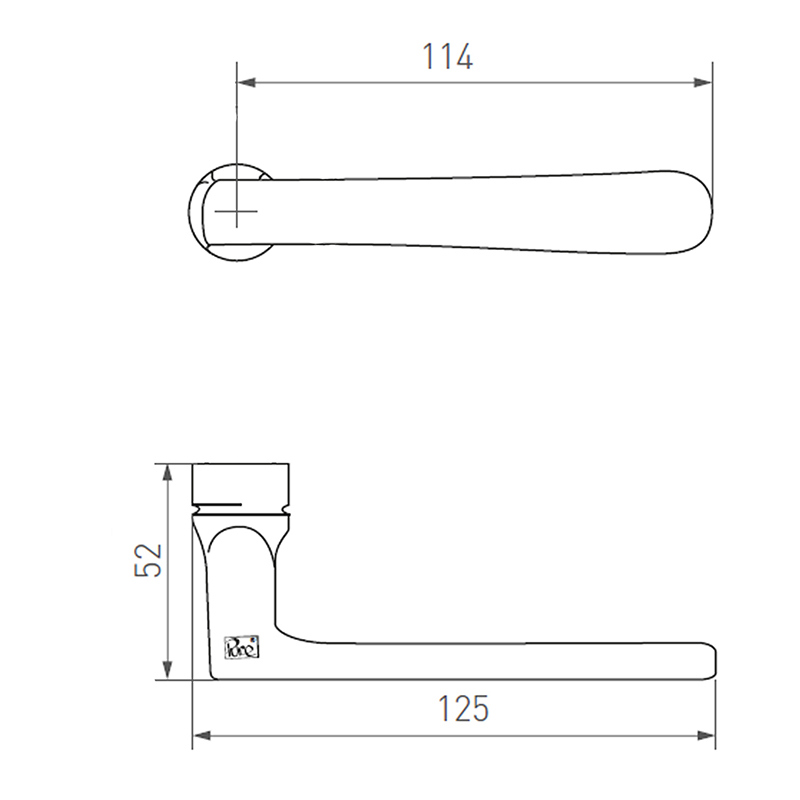 deurkruk ruw brons gepolijst-3