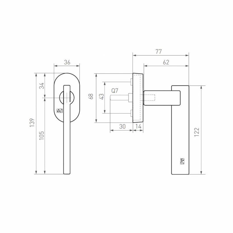 draaikiepkruk ruw brons gepolijst-3
