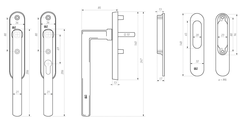 hefschuifdeurbeslag ruw metaal-3