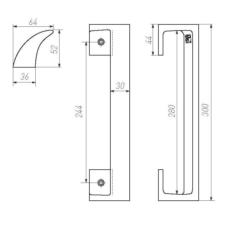 meubelgreep mat wit brons-3