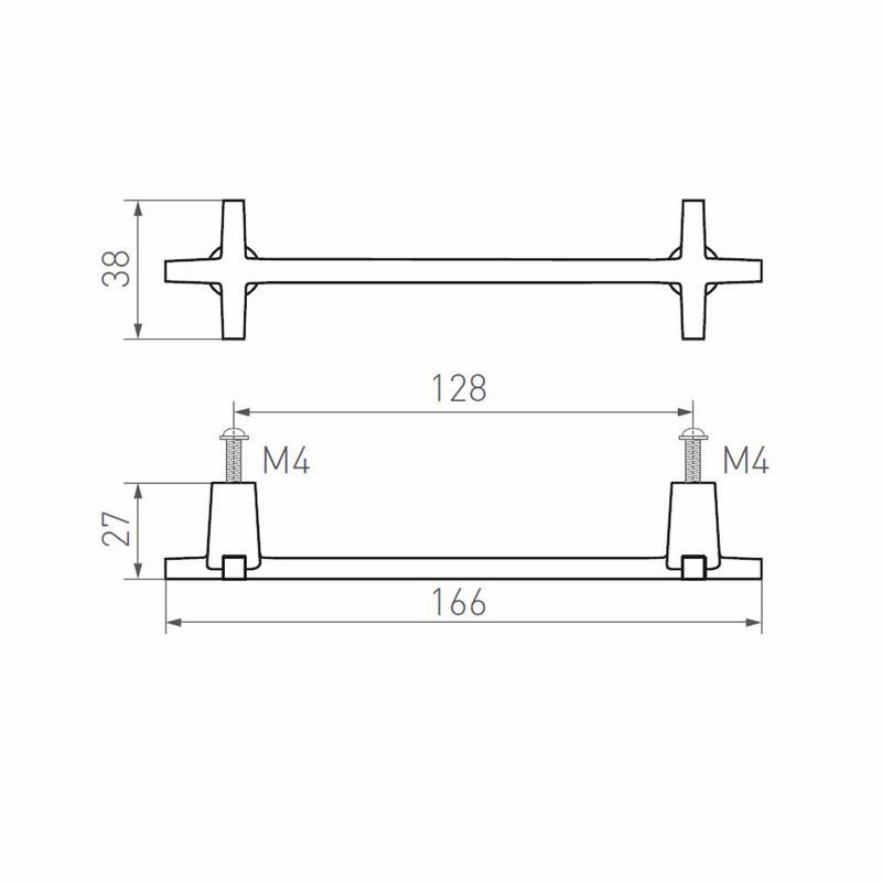 meubelgreep mat wit brons-3