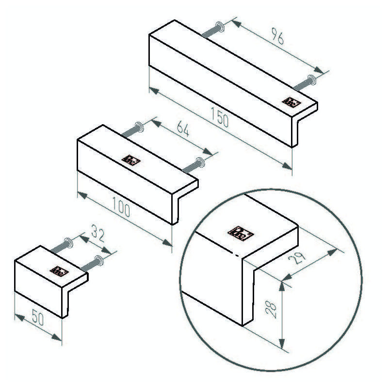 meubelgreep ruw brons gepolijst-3