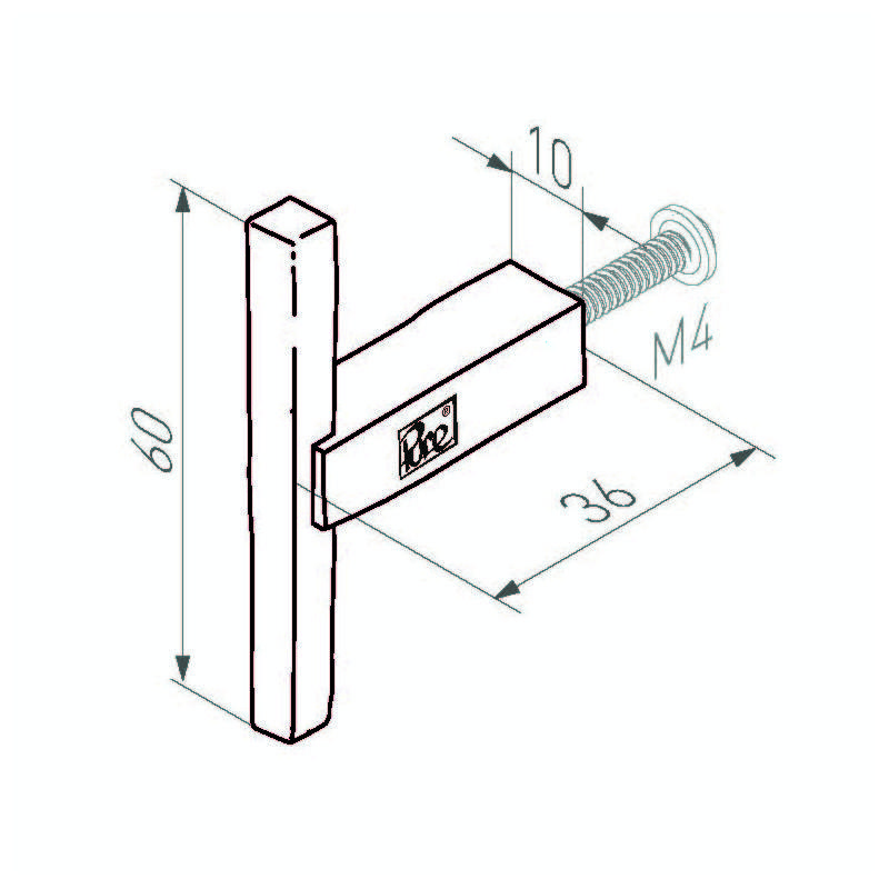 meubelknop verouderd ijzer zwart-3