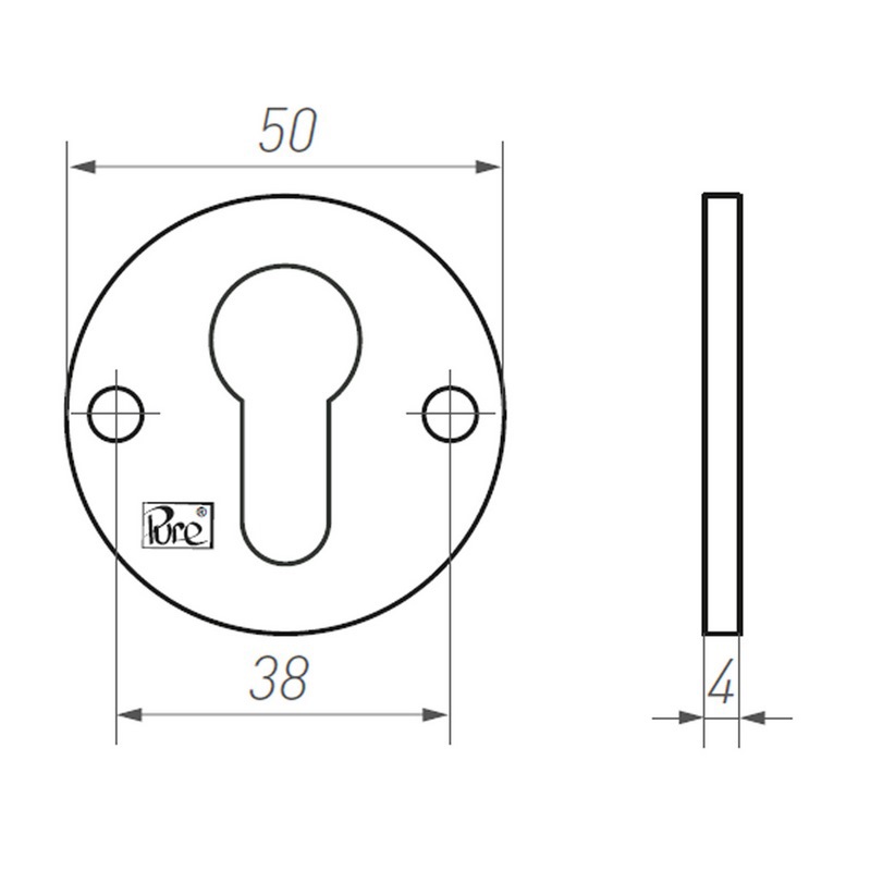 profielcilinderrozet ruw brons-3