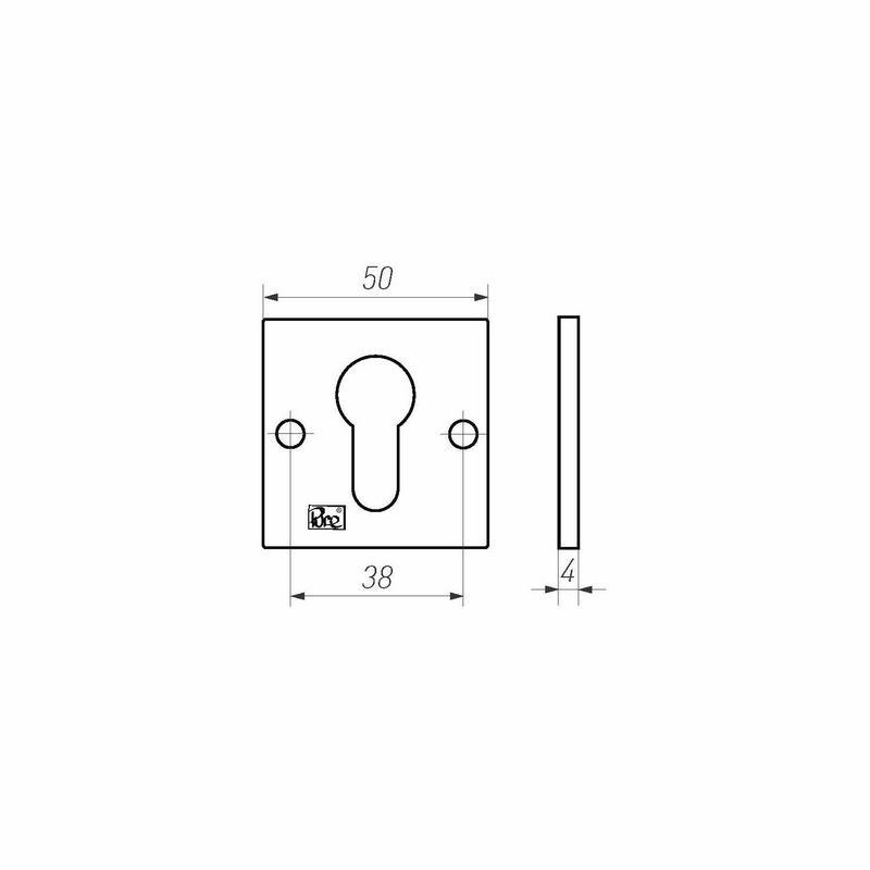 profielcilinderrozet wit brons-3