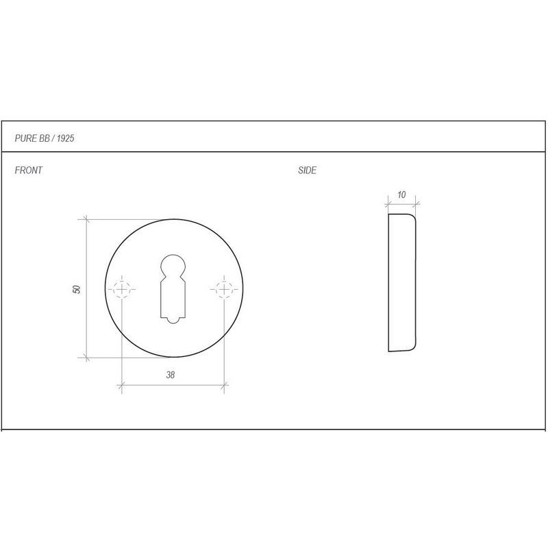 sleutelgatrozet wit brons-3