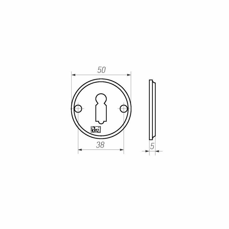 sleutelgatrozet ruw brons-3