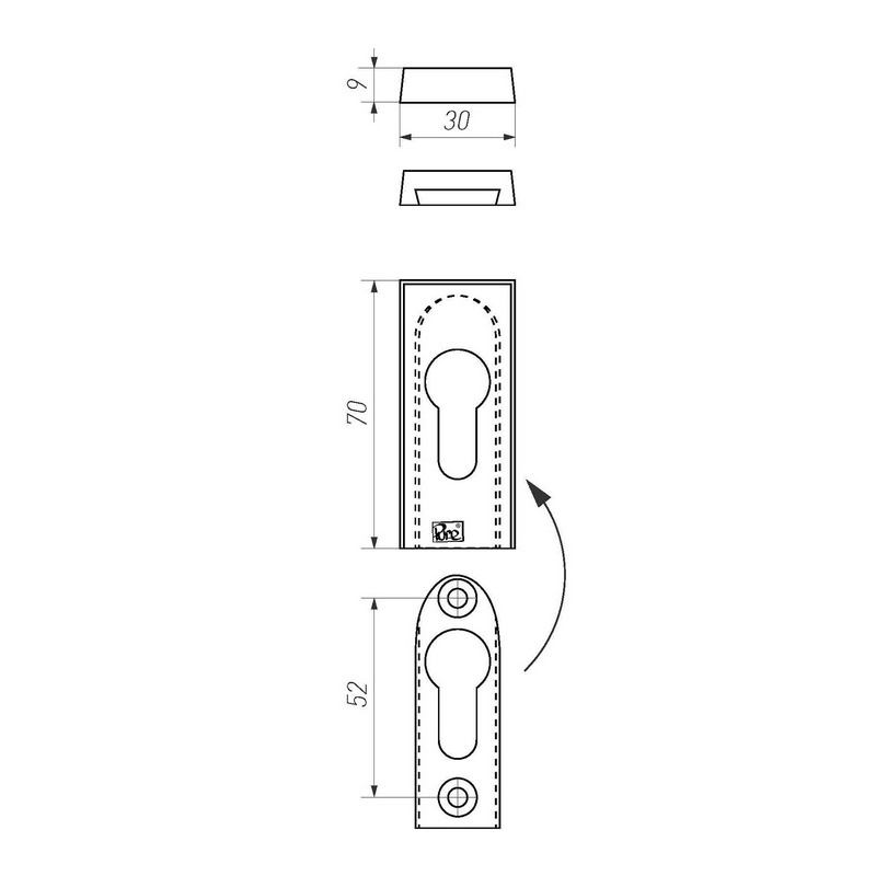 veiligheidsrozet verouderd ijzer zwart-3