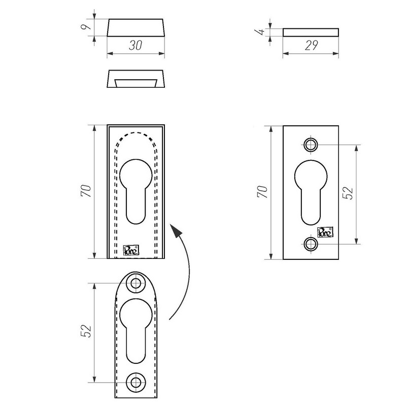veiligheidsrozet ruw metaal-3