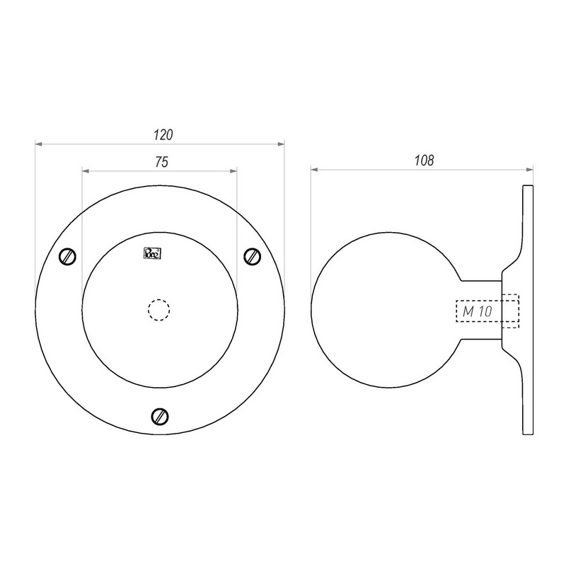 voordeurknop ruw brons-3