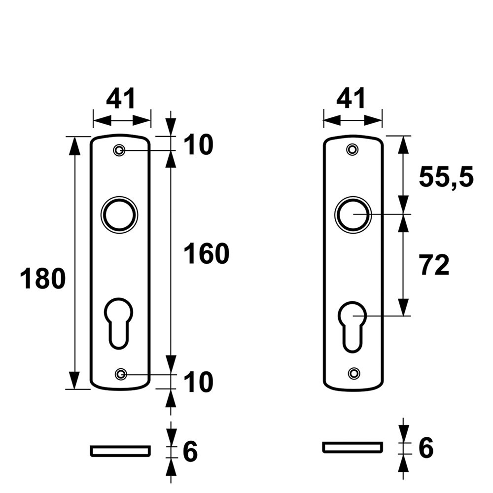 kortschild aluminium f1 axa-3