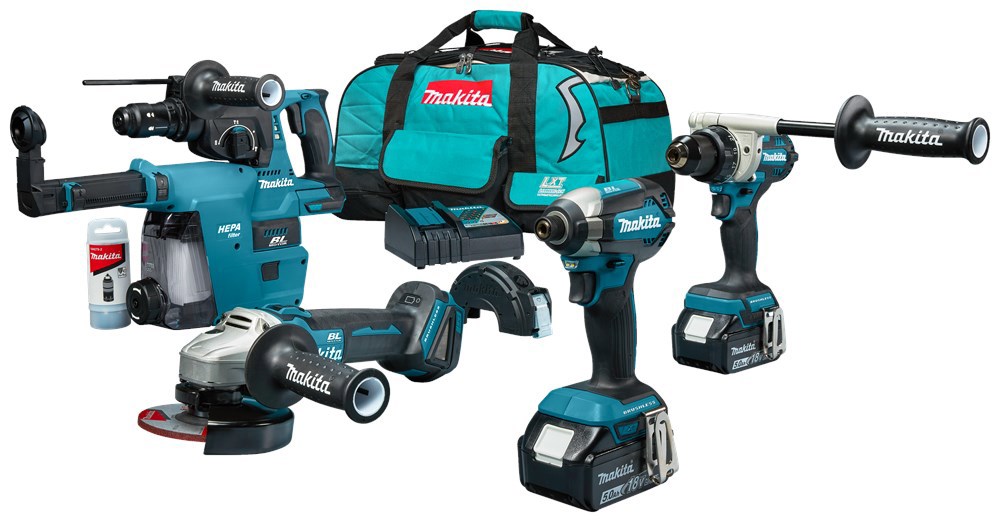Accu Combiset Makita 5.0Ah/18.0V - DLX4194TX1 + 2 ACCU'S+LADER