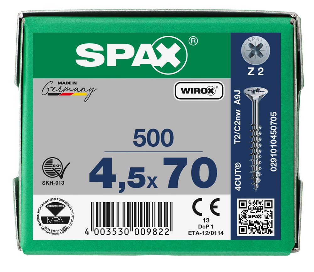 spaanplaatschroef wirox spax-6